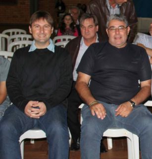 Vereadores Altamiro Scheffer e Elvio Schafranski na Conferência de Assistência Social