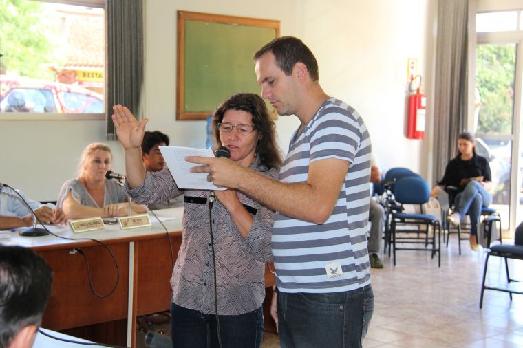 Vereadora Ivonete, toma posse na Câmara de Vereadores de Nova Laranjeiras