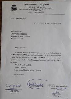 Audiência Pública do Plano Municipal de Saneamento Básico
