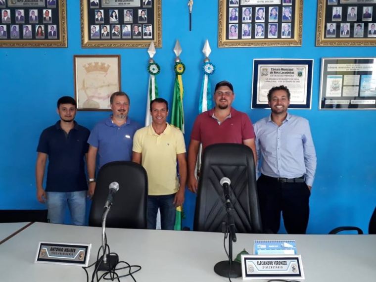 Presidente Cleciandro recebe visita do vereador Camilo, presidente da Câmara de Vereadores de Rio Bonito do Iguaçu
