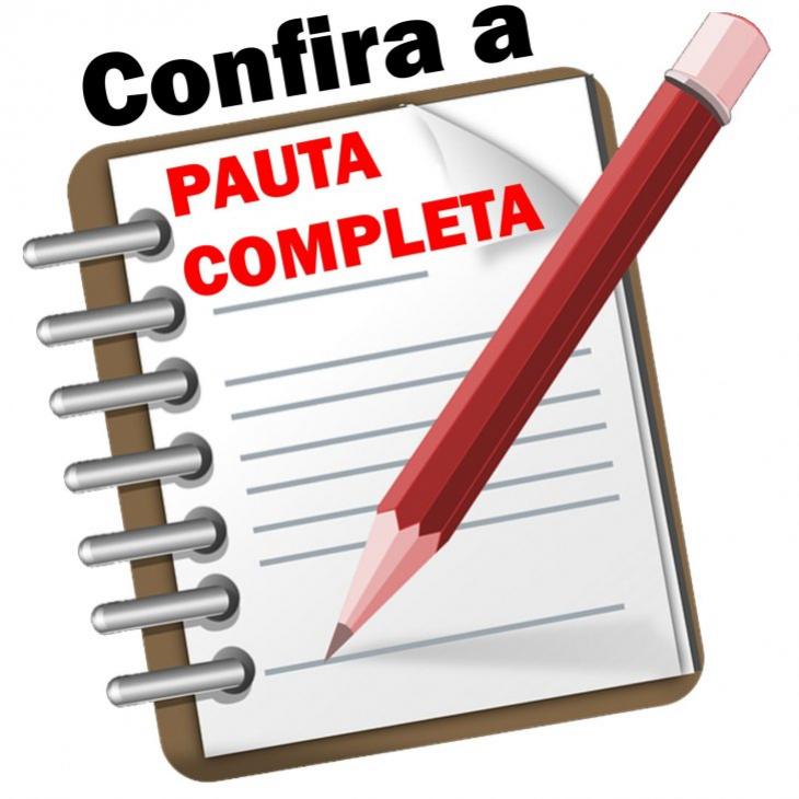 PAUTA DA SESSÃO ORDINÁRIA DO DIA 1º DE AGOSTO DE 2022.