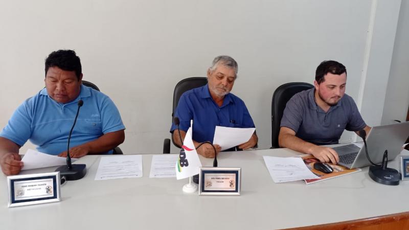 Vereadores se reúnem em plenário para formalização de Pareceres sobre Projetos encaminhados pelo Poder Executivo.