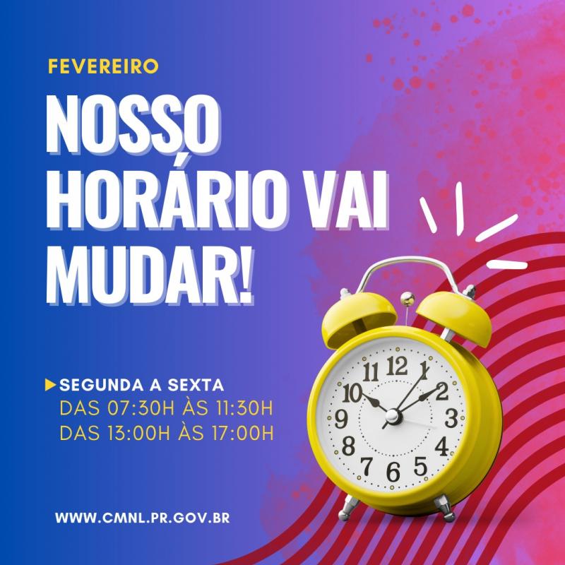 Novo horário de expediente da Câmara Municipal